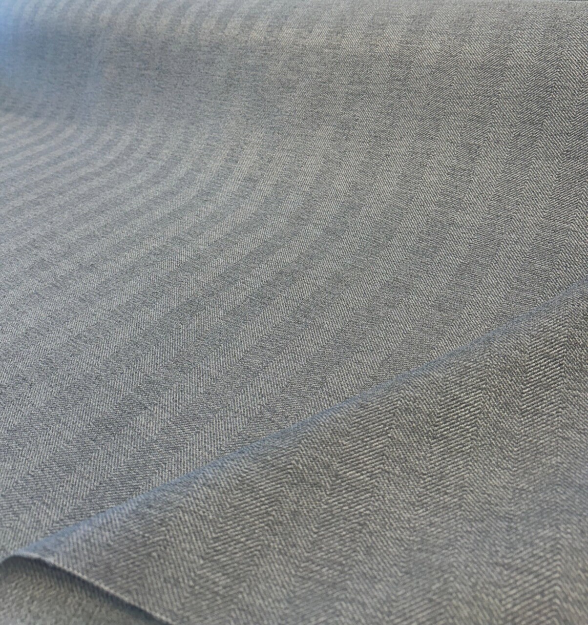 1 Yard Herringbone Flip Flop Dark Gray Dolphin Upholstery Outdoor Fabric 54–56 inches Width